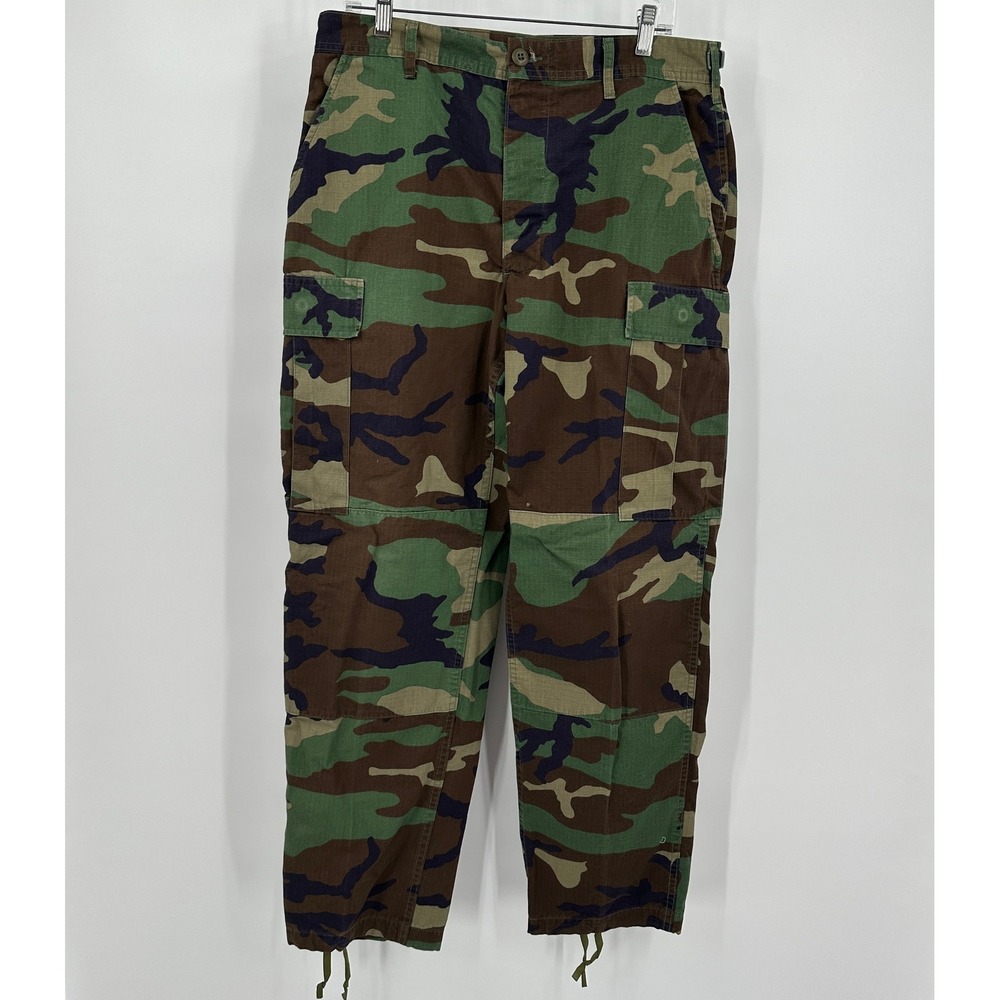 Mens Gorpcore Y2K Military Cargo Pants Size M Camo Utility‎ Tactical Streetwear